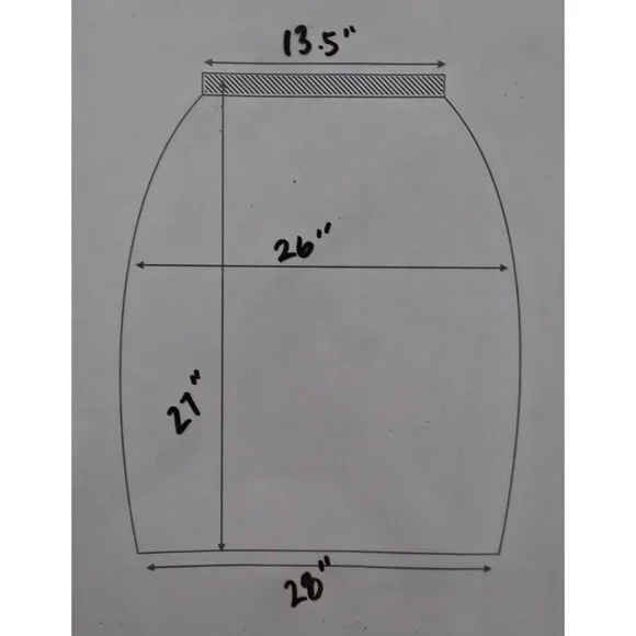 Vintage Mid Century Pleated Blue Checkered Pattern Knee Length Lined Skirt S/M - Picture 6 of 6